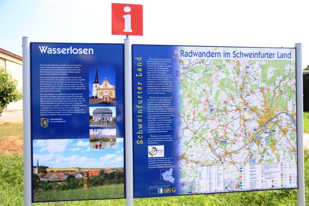 Landgasthof Frankentor Wasserlosen Bagian luar foto